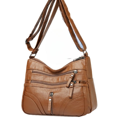 Bolso bandolera mujer con bolsillos y cremallera funcional - Mavetta