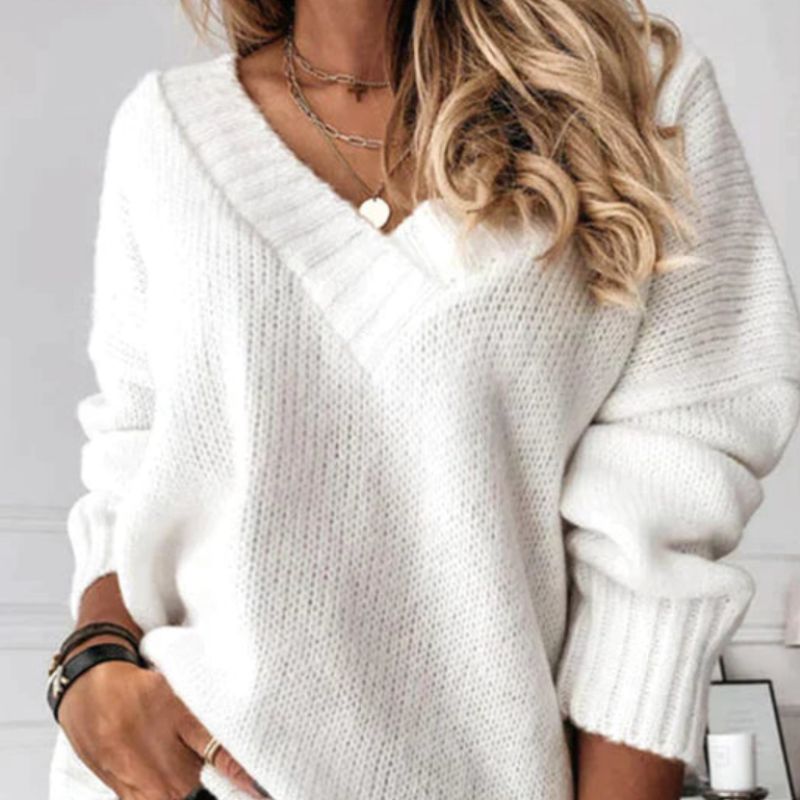 Jersey Mujer de Punto Suave y Ajuste Clásico