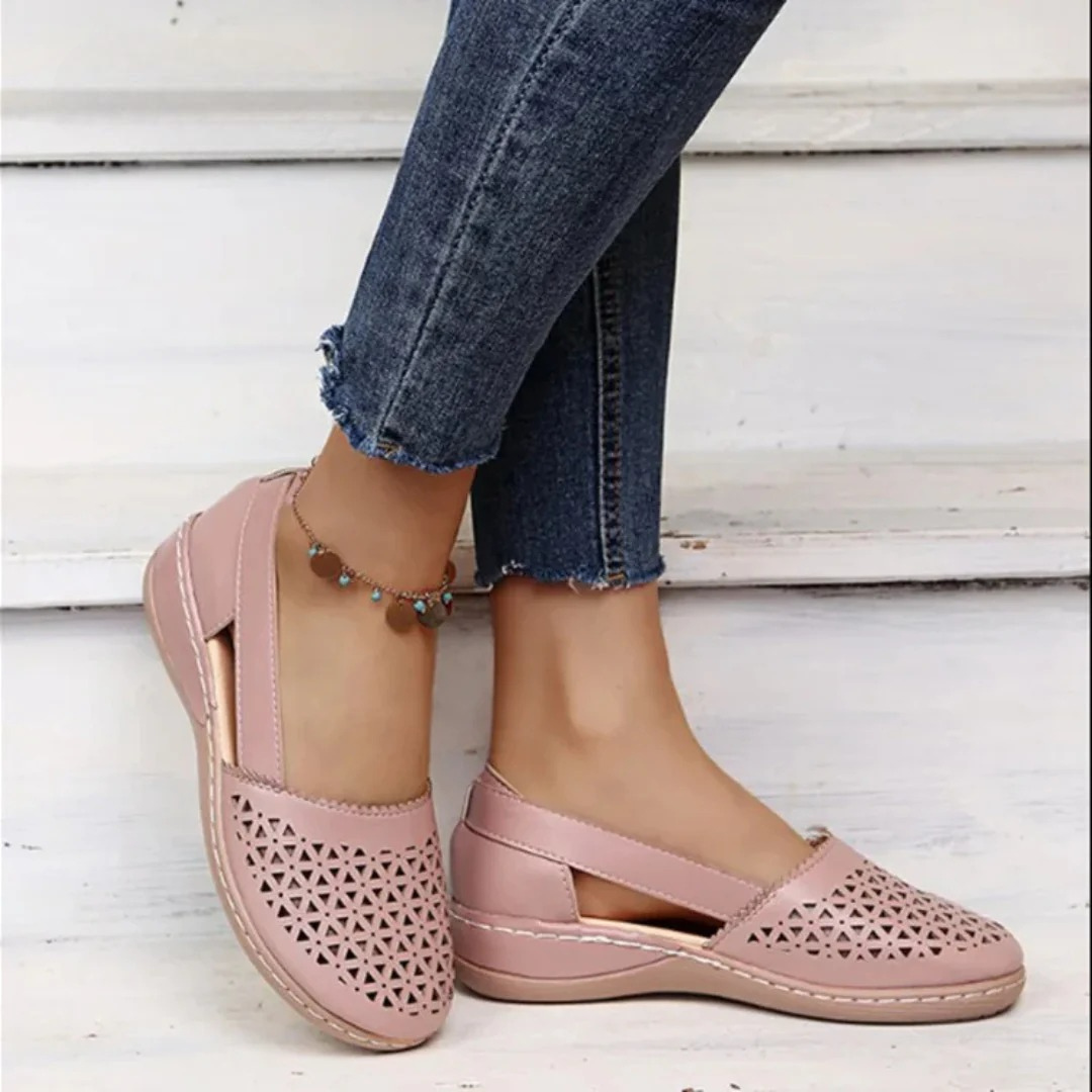 Zapatos Mujer Sin Cordones Diseño Troquelado Modernos - Mavetta