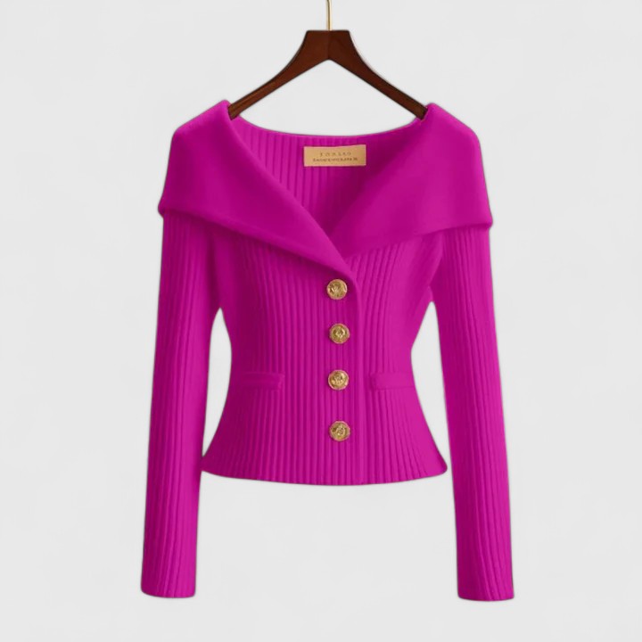 Blazer Mujer de Punto Comodo Versatil Corte Clasico