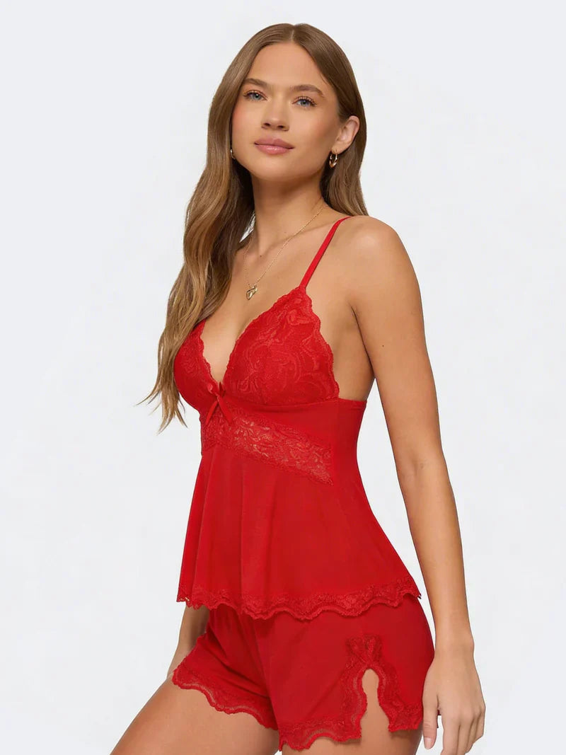 Conjunto Mujer de Encaje Delicado Corte Favorecedor