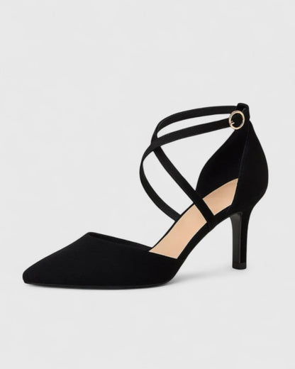 Tacones Mujer Elegantes de Piel y Punta Fina