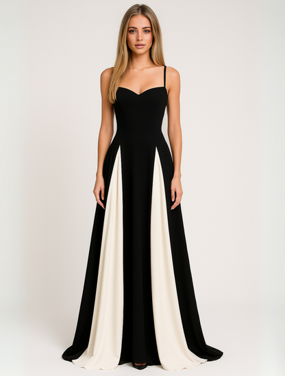 Vestido Maxi Mujer Escote Corazón Formal - Mavetta