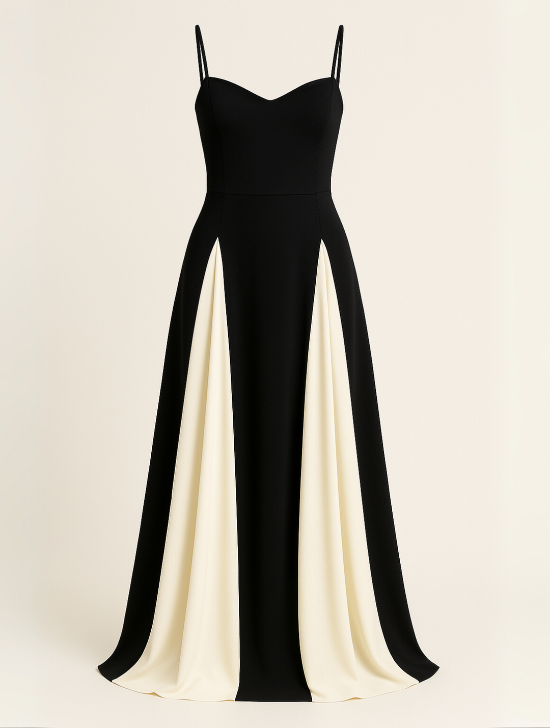 Vestido Maxi Mujer Escote Corazón Formal