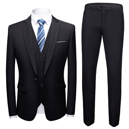 Traje Hombre Clásico Tres Piezas Ajuste Tradicional - Mavetta