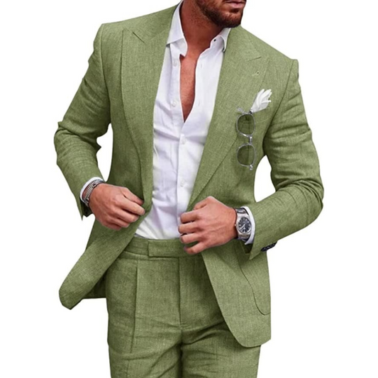 Traje Hombre Dos Piezas Estilo Vintage Corte Clásico - Mavetta