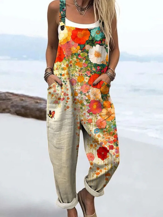Mono Mujer Estampado Floral Vintage Estilo Artistico Comodo - Mavetta