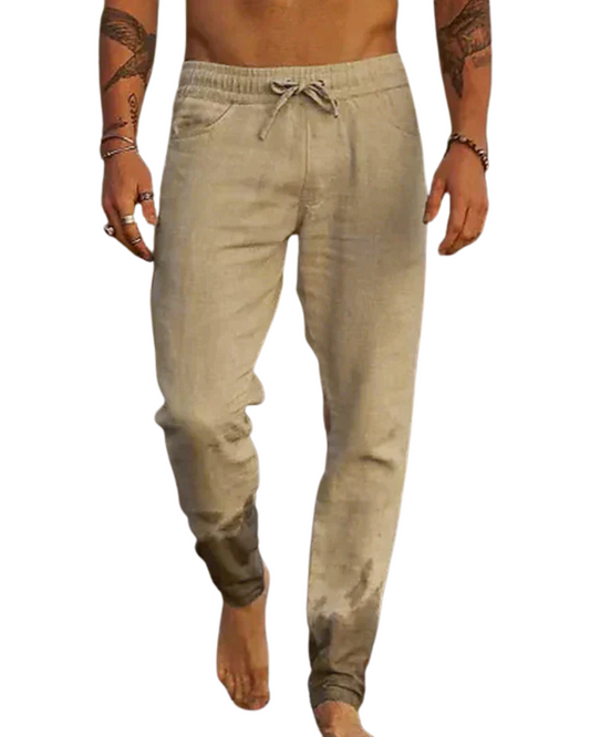 Pantalones Hombre de Lino Playa Ligeros y Versátiles - Mavetta