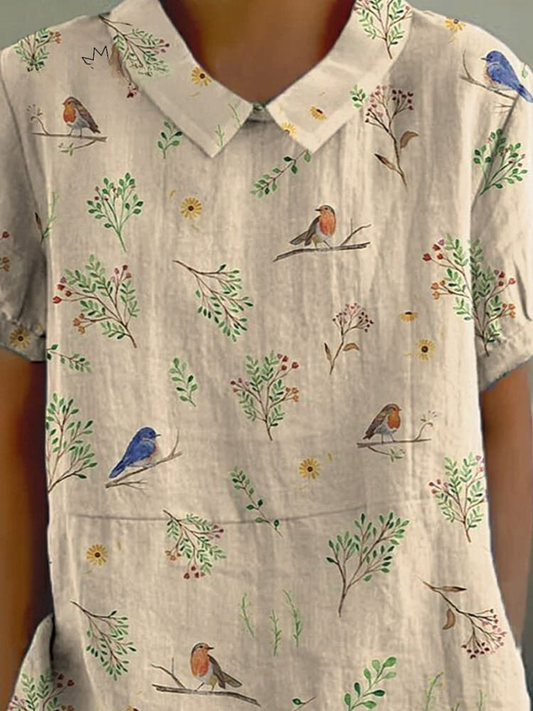 Camisa mujer de tela ligera ajuste cómodo primavera - Mavetta
