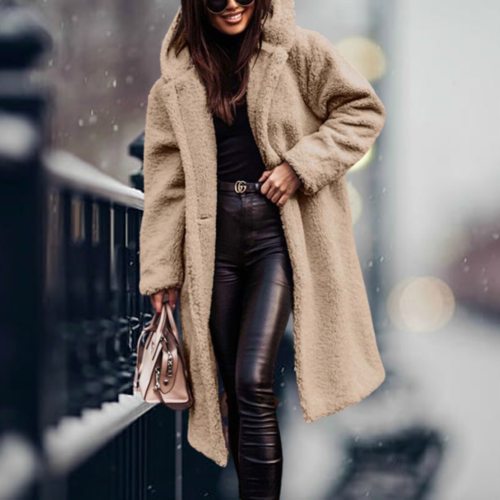 Abrigo Mujer Invierno Acolchado Cálido con Capucha