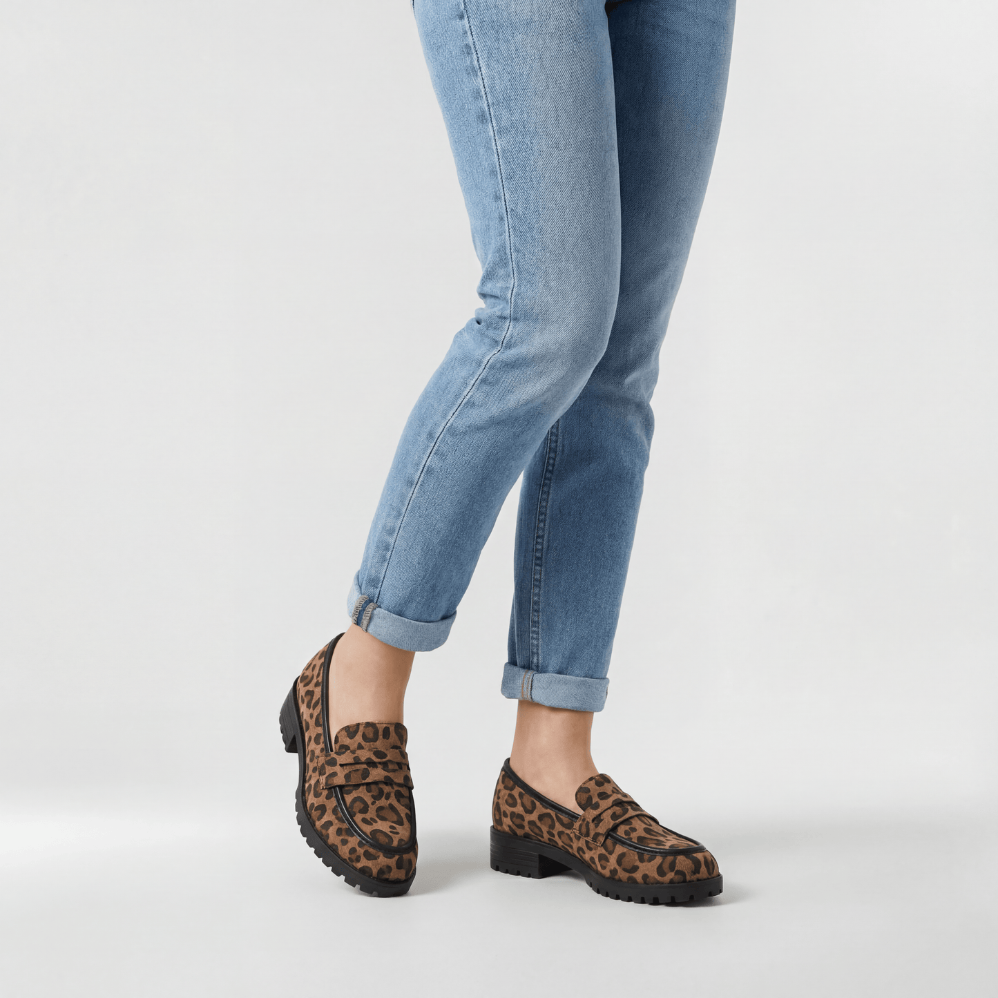 Mocasines Mujer de Material Sintético Suela Goma Dentada