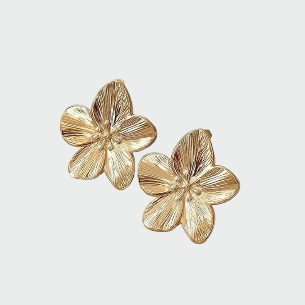 Pendientes Mujer Florales Baño Elegante Ajuste Clásico - Mavetta