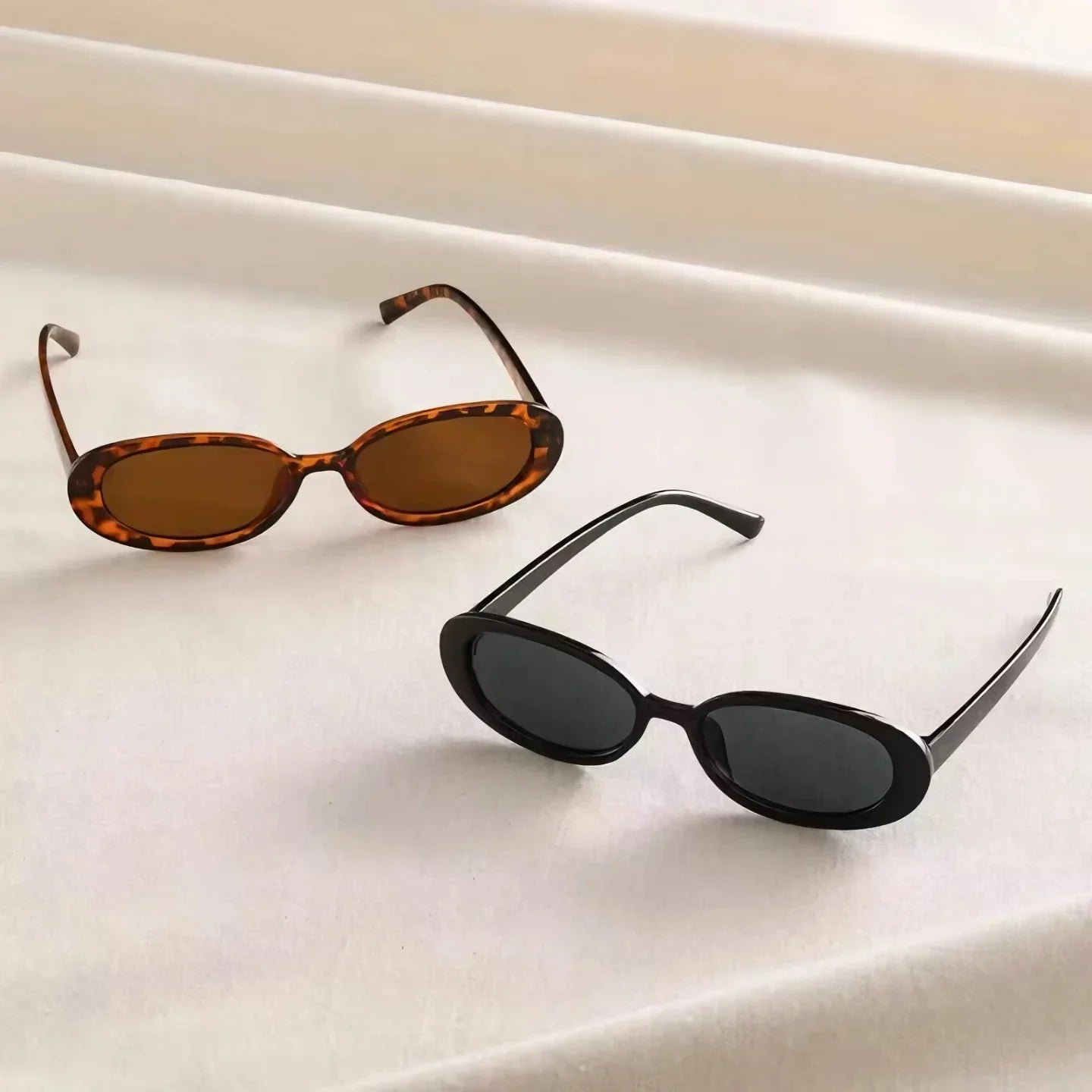 Gafas de sol mujer lentes UV400 estilo retro ovaladas