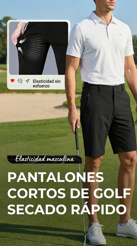 Pantalones cortos golf hombre elásticos cómodos - Mavetta