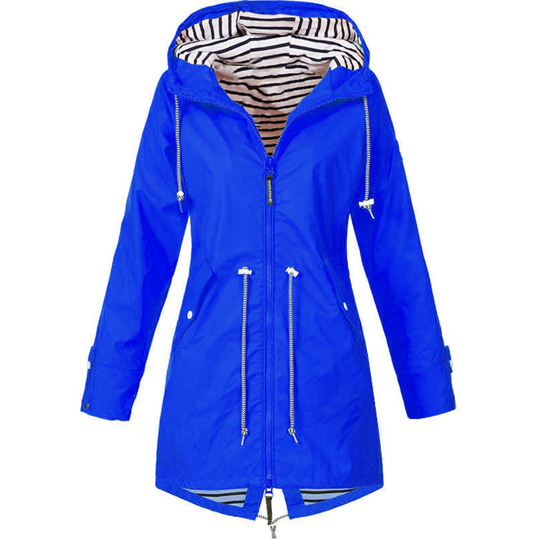 Impermeable Mujer con Capucha Ajuste Regular