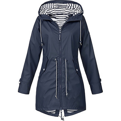 Impermeable Mujer con Capucha Ajuste Regular