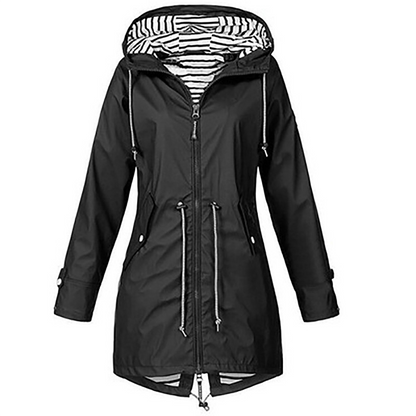 Impermeable Mujer con Capucha Ajuste Regular