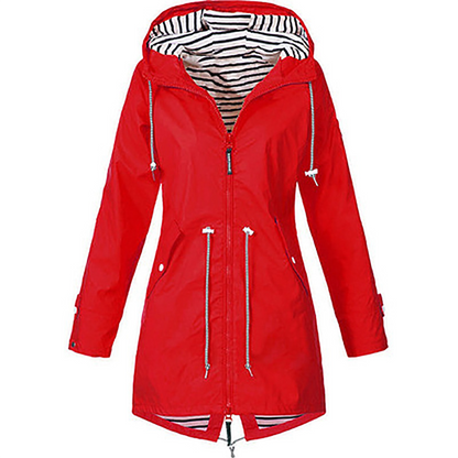 Impermeable Mujer con Capucha Ajuste Regular