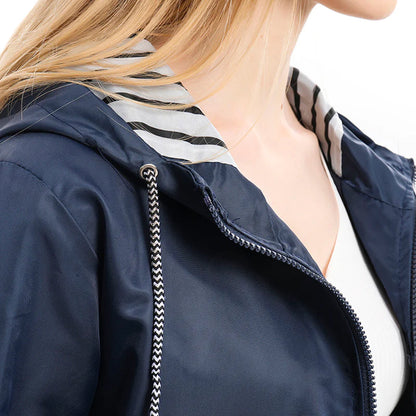 Impermeable Mujer con Capucha Ajuste Regular