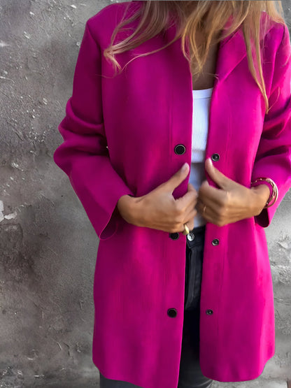 Chaqueta casual mujer con capucha y cierre frontal