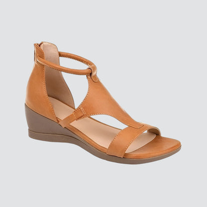 Sandalias Plataforma Mujer con Empeine Cerrado Ajuste Seguro