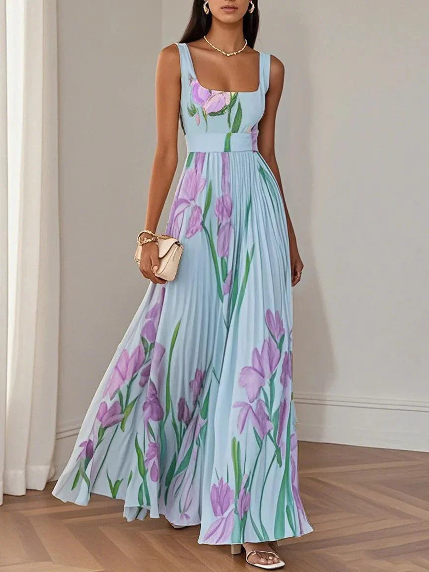 Valentina | Vestido Acampanado Floral Bohemio para Mujer 5