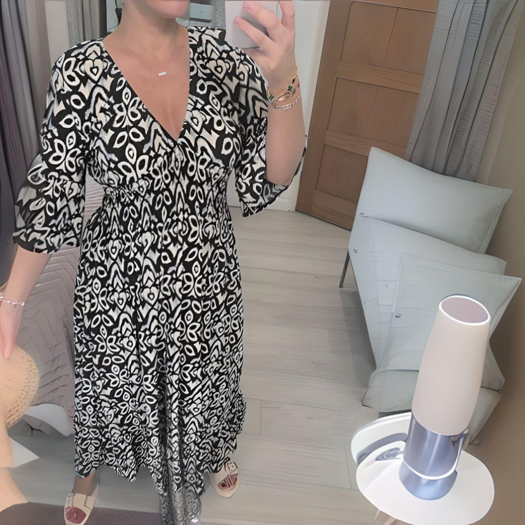 Valentina | Vestido Casual Bohemio Estampado para Mujer 1