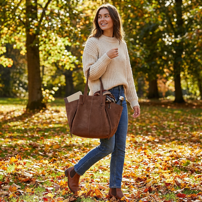 Bolso Tote Mujer Silueta Alada Tiras Colgantes Boho