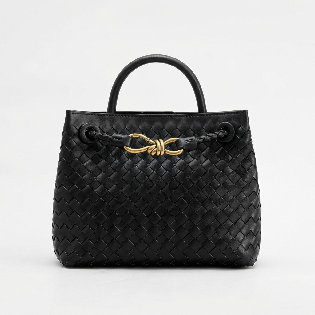 Bolso de Mano Mujer Trenzado Intrecciato Cierre Elegante - Mavetta