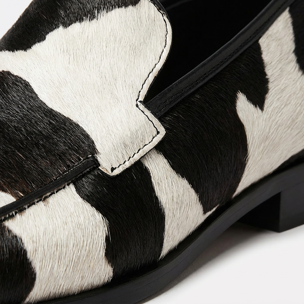 Mocasines Mujer Estampado Animal Diseño Slip-On Moderno