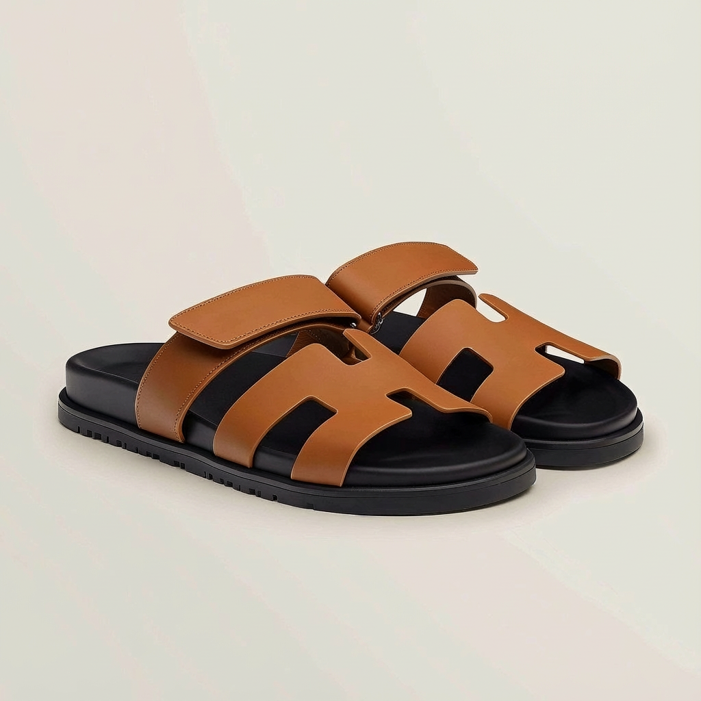 Sandalias Slide Mujer Tira Ajustable Diseño Calado Minimalista