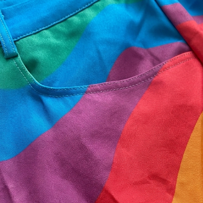 Pantalón Mujer Pernera Ancha Diseño Estampado Casual