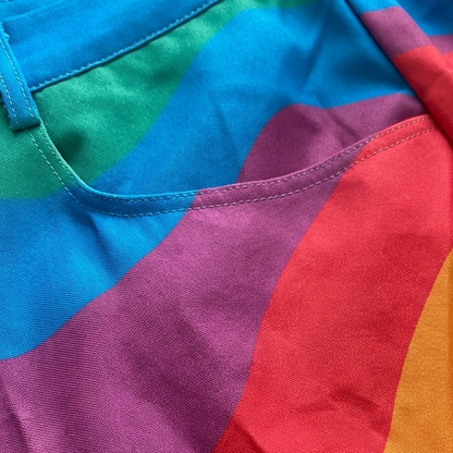 Pantalón Mujer Pernera Ancha Diseño Estampado Casual
