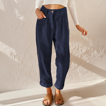 Pantalones Mujer Talle Alto Pierna Ancha Verano