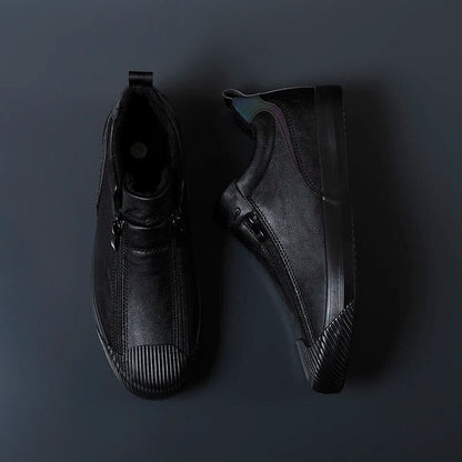 Zapatillas Hombre Casual con Cremallera Ajuste Cómodo