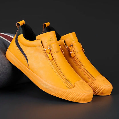 Zapatillas Hombre Casual con Cremallera Ajuste Cómodo