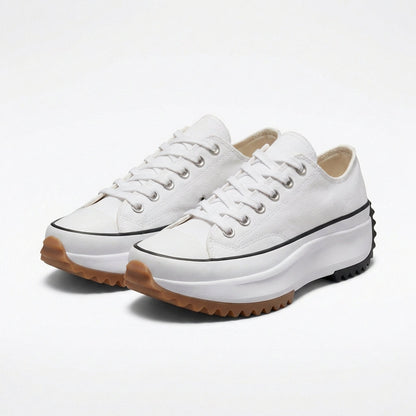 Zapatillas Mujer Plataforma Cordones Puntera Redonda