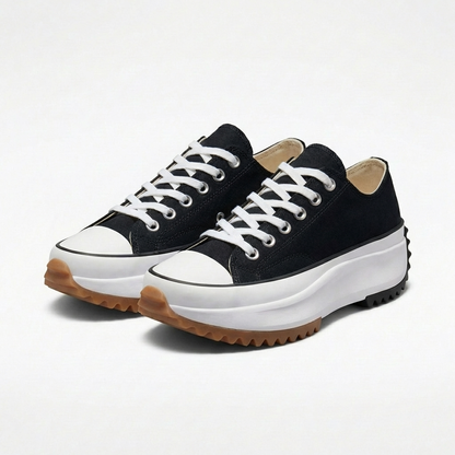 Zapatillas Mujer Plataforma Cordones Puntera Redonda - Mavetta