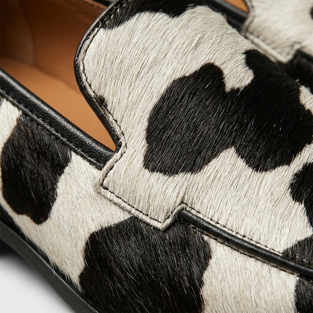 Mocasines Mujer Sintético Tacón Bajo Estampado Animal