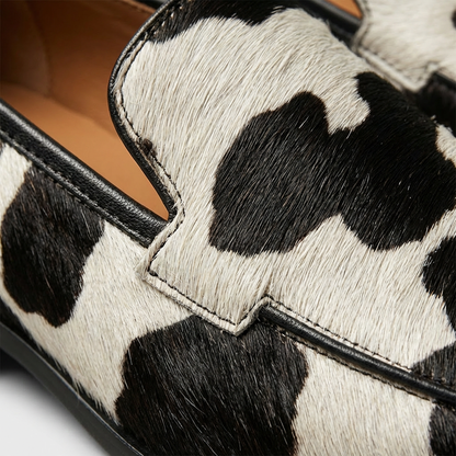 Mocasines Mujer Sintético Tacón Bajo Estampado Animal