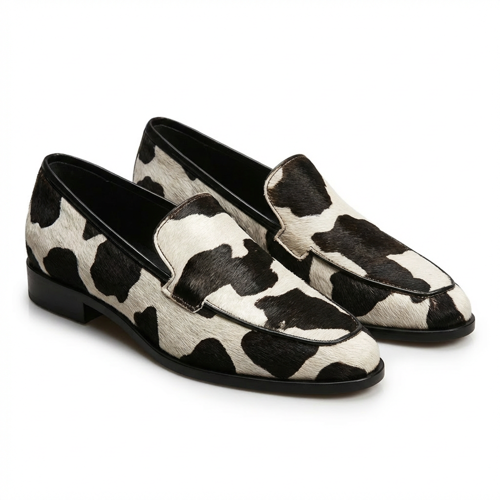 Mocasines Mujer Sintético Tacón Bajo Estampado Animal - Mavetta