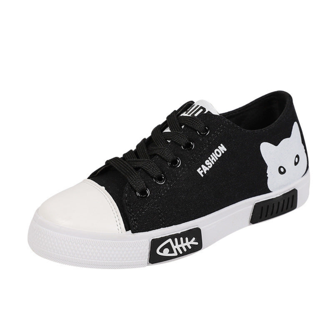 Zapatillas Mujer de Lona Cordones y Puntera Reforzada