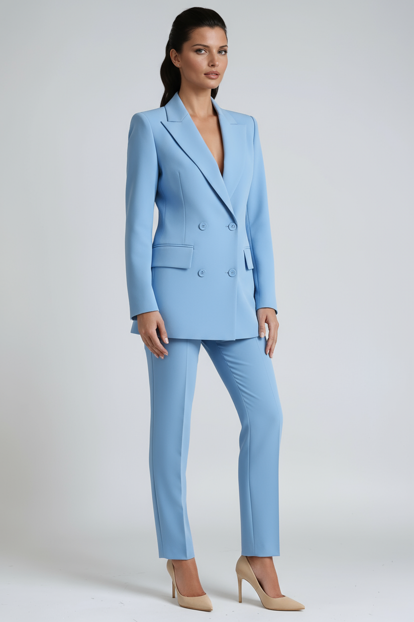 Conjunto Mujer Blazer y Pantalón Elegante Ajuste Clásico
