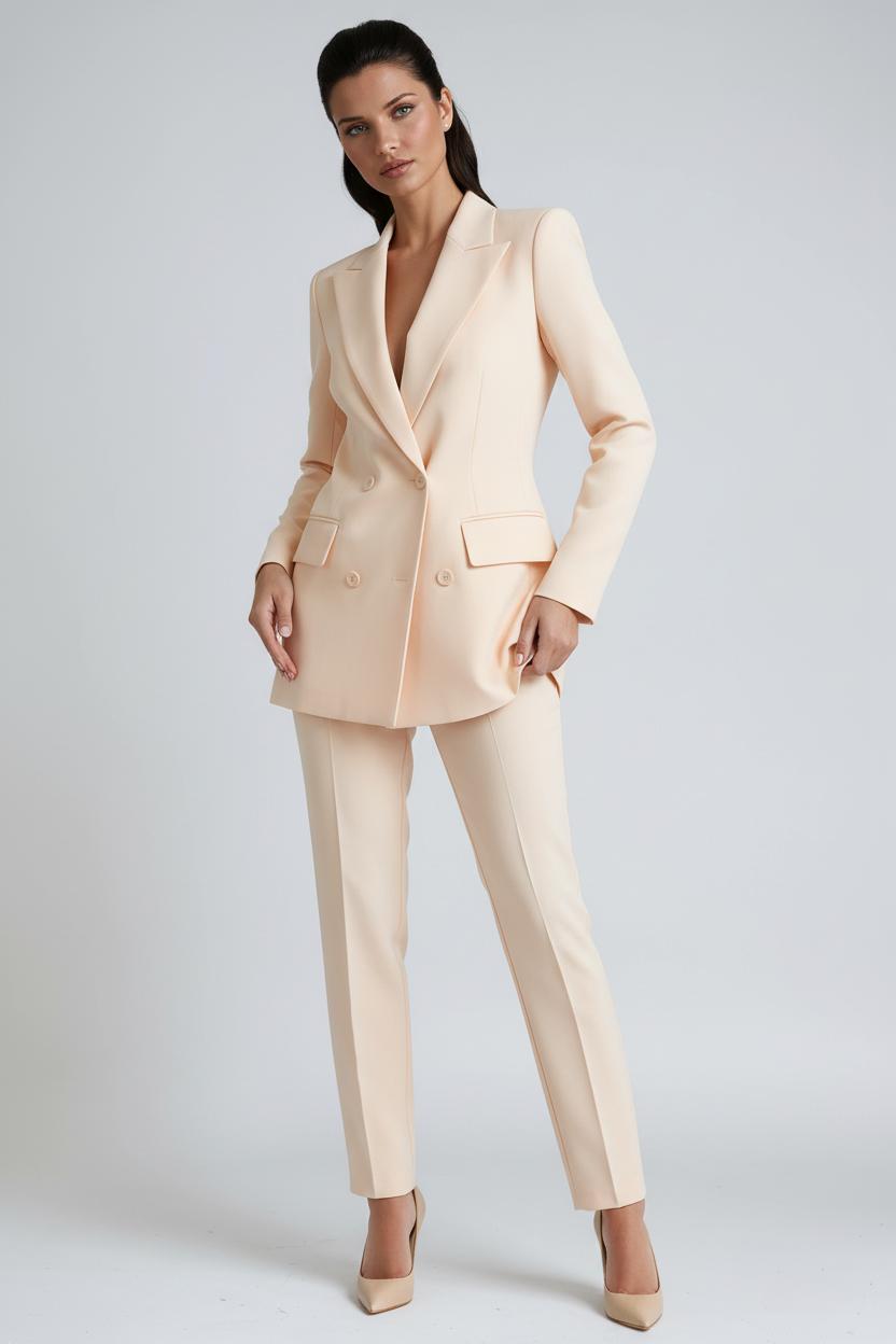 Conjunto Mujer Blazer y Pantalón Elegante Ajuste Clásico