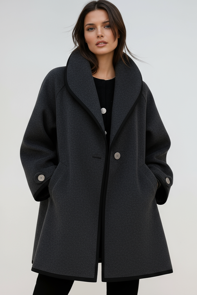 Abrigo Mujer Oversize Gabardina Invierno Diseño