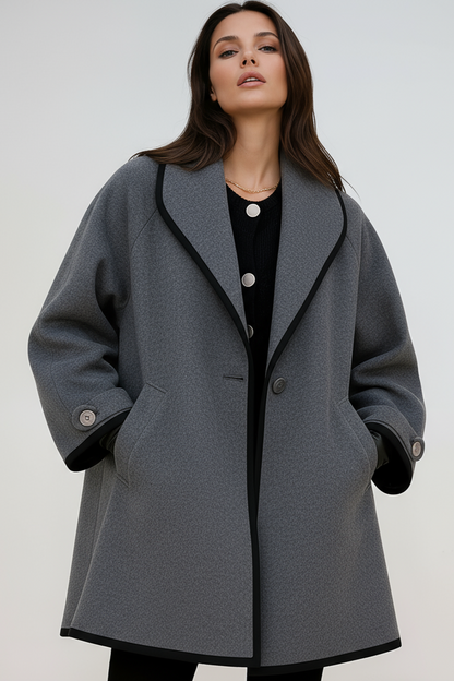 Abrigo Mujer Oversize Gabardina Invierno Diseño