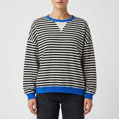 Sudadera Mujer Algodón Cuello Redondo Oversize