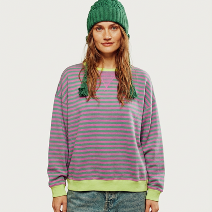 Sudadera Mujer Algodón Cuello Redondo Oversize - Mavetta