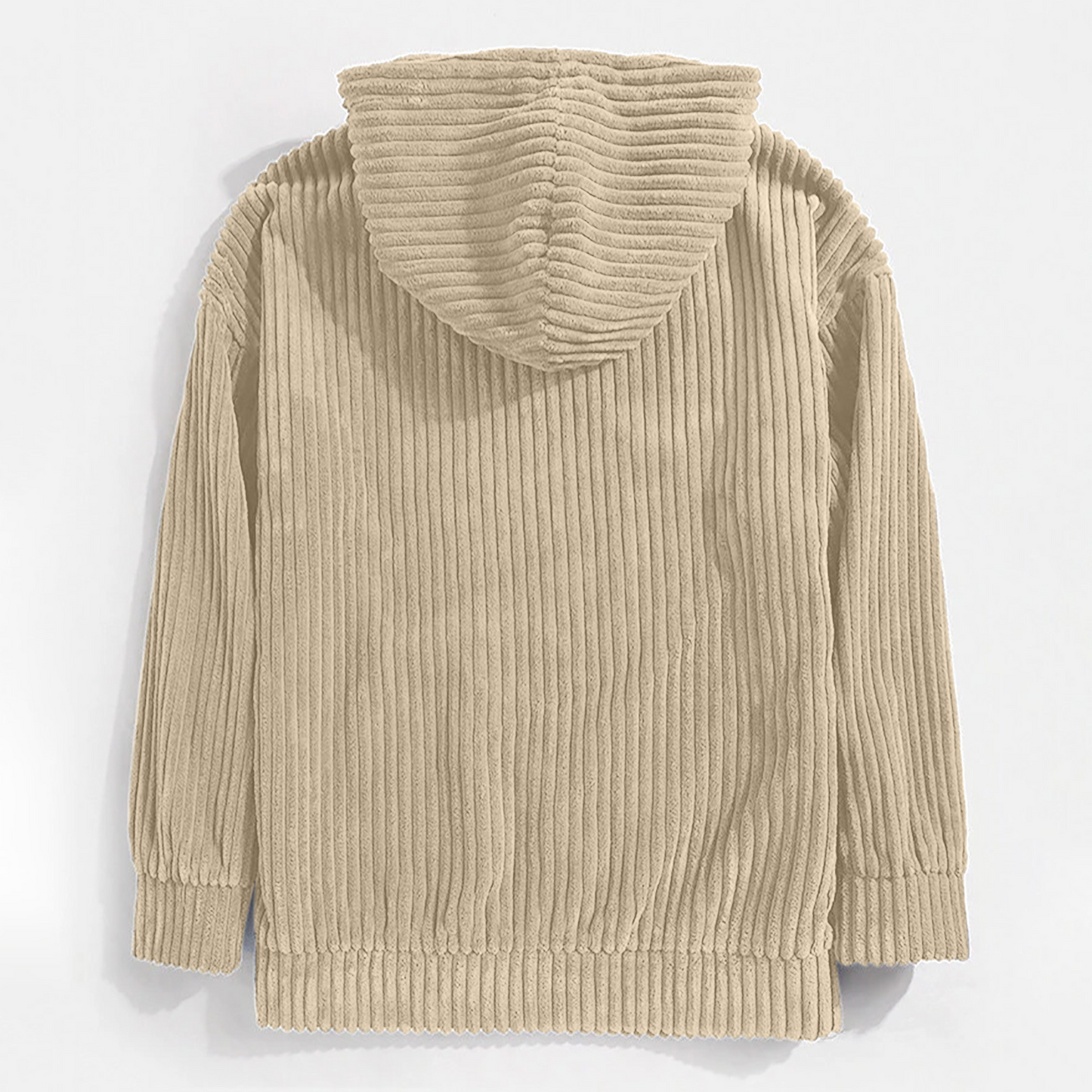 Sudadera Hombre de Pana con Capucha Estilo Vintage