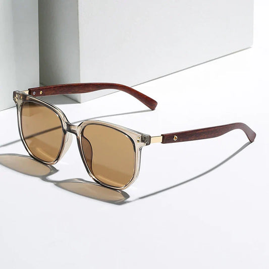 Gafas de Sol Hombre Montura Grande Madera Retro Protección UV400 - Mavetta